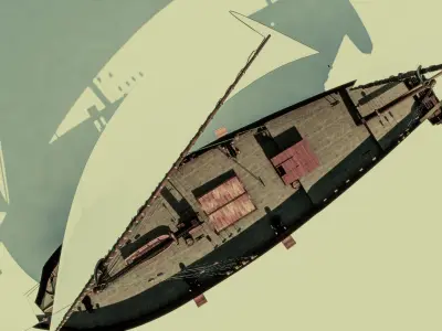 Pirate ship 3D model