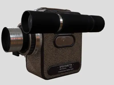 old-vintage-camera Low-poly 3D model