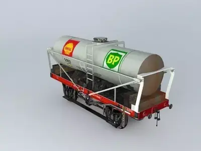 SHELL Tanker No. 5082 Free 3D model