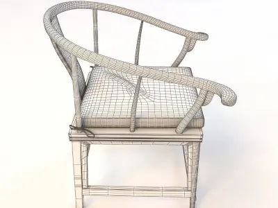 Antique Chinese Chair 3D model