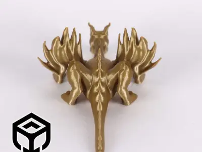 BIG EYED DRAGON 3D print model