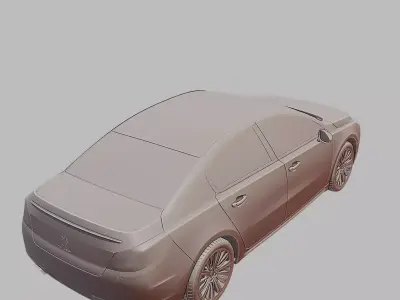 Peugeot 508 Modern Sedan Car 3D Printable 3D print model