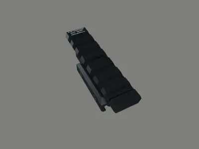 AK B-18  Zenit Picatinny Rail Low-poly 3D model