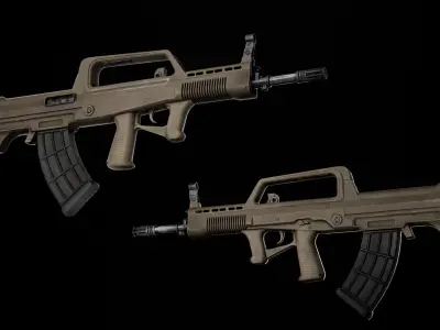 Rifle QBZ-95-1 Low-poly 3D model