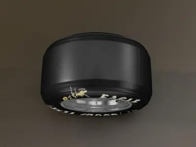 Le Mans Racing Backwheel 3D model
