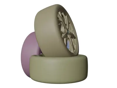 Corvette Tire High Performance 3D model