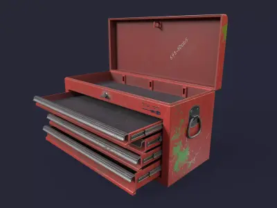 Tool box Low-poly 3D model purchase