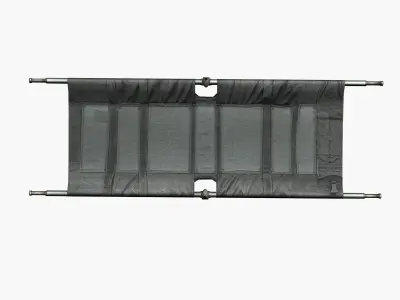 Military Medical Stretcher Low Poly Low-poly 3D model