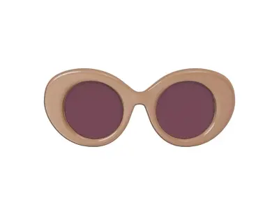 Cat-eye Sunglasses 3D model