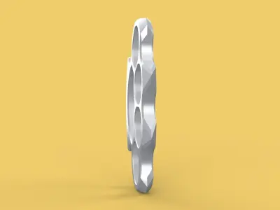 SELF DEFENSE KNUCKLE DUSTER BRASS KNUCKLES FIST LOAD GRIP HAND 3D model