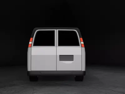 Stylized Chevrolet Express - Game Ready Low-poly 3D model