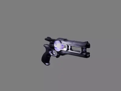 Experimental Rift - PBR Game-Ready Pistol Low-poly 3D model