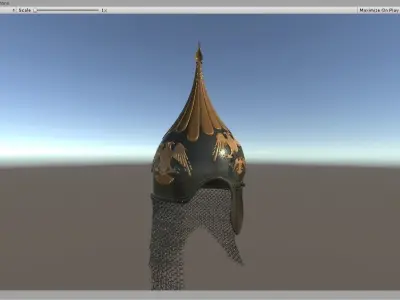 seljuk-helmet-eagle ornate hat hanging Free 3D model