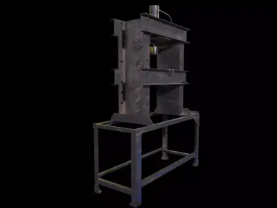 Hand Press Low-poly 3D model