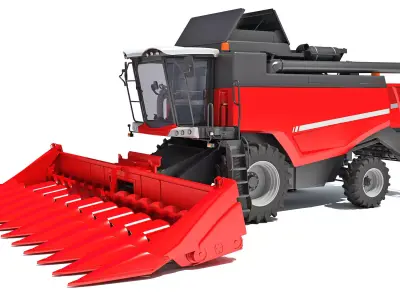 Combine Harvester 3D model 21