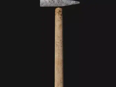 Low-poly Hammer by Nikdox Low-poly 3D model