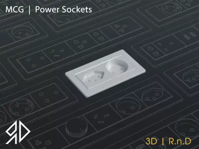 Power Sockets 3dsmax MCG 3D model