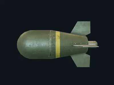 Mini Nuke Bomb Nuclear PBR Low-poly 3D model