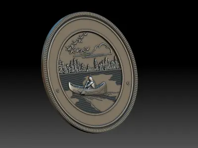 Town Seal 3D print model