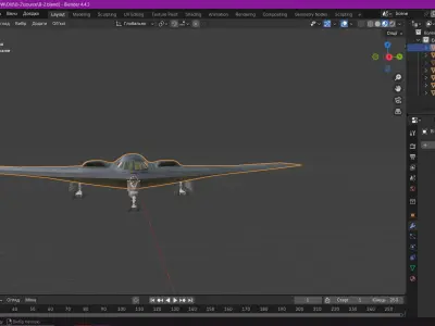 B-2 Spirit Low-poly 3D model