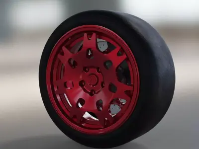 rims und wheel tire part auto tuning  3D model