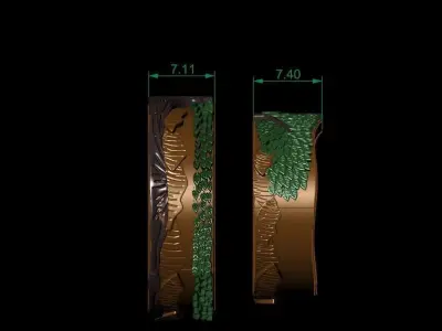 Engagement ring  Low-poly 3D model