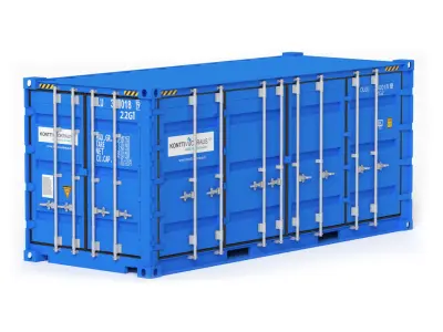 20 ft Cube Shipping Cargo Container Collection 3D Model Pack