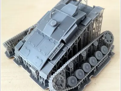 Sturmgeschutz StuG III Schwade flamethrower Flamm - miniatures t 3D print model