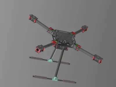 quadcopter 3d model 3D model purchase