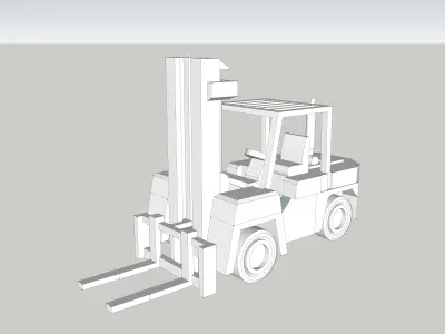 Heavy Duty Forklift Truck by Outland Models Low-poly 3D model