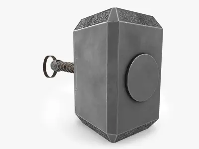 Mjolnir Hammer 3D model purchase