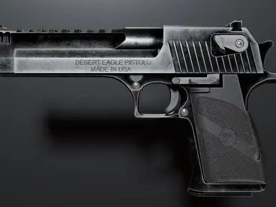 Desert Eagle  Low-poly 3D model purchase