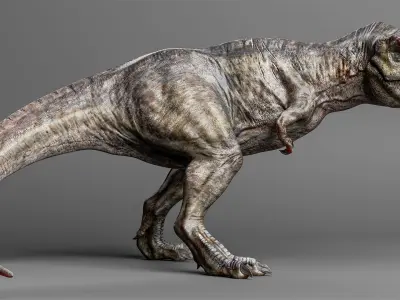 TYRANNOSAURUS REX Low-poly 3D model 12
