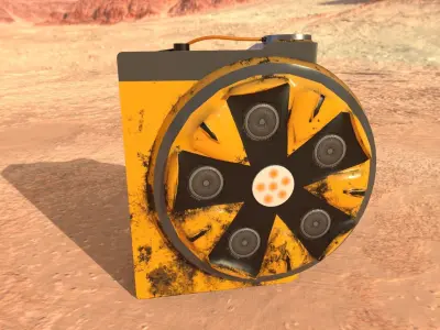 Grenade inspired by Halflife Alyx Free 3D model