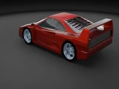 ferrari f40 car  Free low-poly 3D model