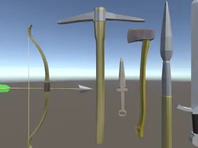 SurvivalWeaponPack axe Free low-poly 3D model
