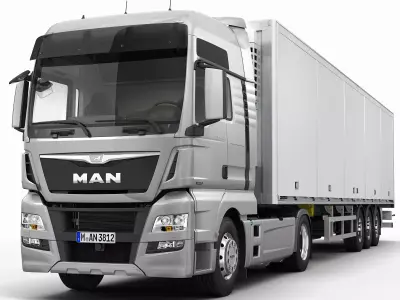 Truck XXL Semi-Trailer 3D model