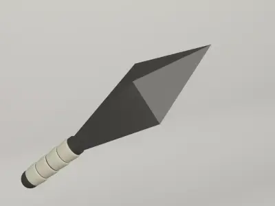 Kunai blade Low-poly 3D model