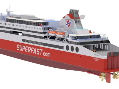 Superfast XI - Superfast Ferries 3D model