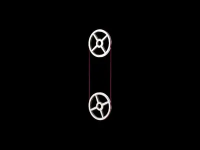 Mechanical Pulleys Animated 3D Model Pack