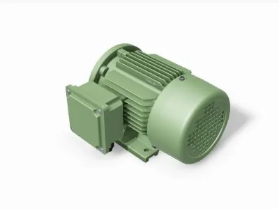 80 B34b Right IEC electric motor - 3D CAD model 3D model