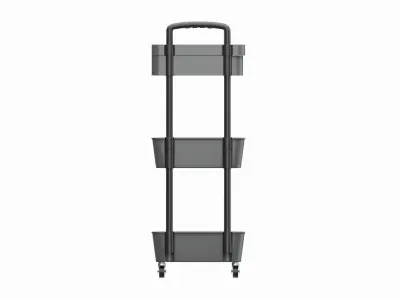 Rolling Utility Cart with Drawer 3-Tier 3D model
