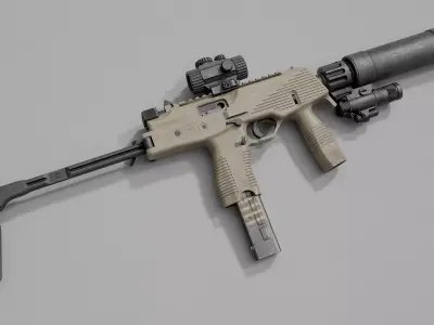 BT MP9 TP9 Low-poly 3D model