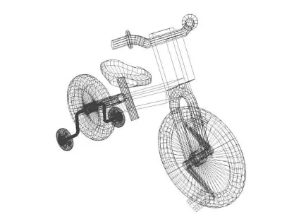 Bicycle - Kid Tricyle 3D model