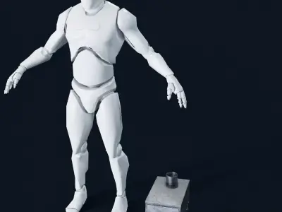 Tent Stove - PBR Game Ready Low-poly 3D model