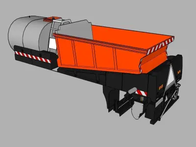 Repandeuse gravilloneuse Acmar 3D model