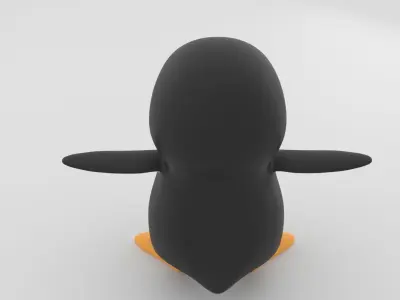 Baby Penguin 3D Model - Rigged for Animation Low-poly 3D model