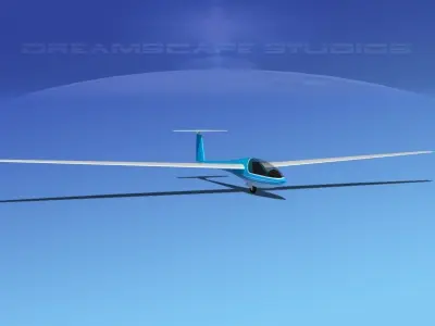 DG-400 15-Metre Motorglider V13 3D model