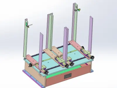 Positioning screw mechanism Free 3D model