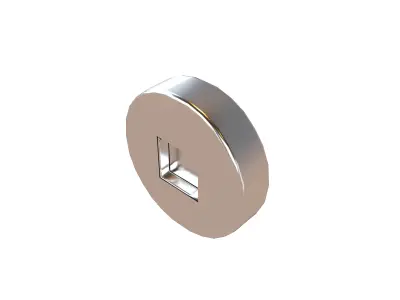Screw v4 001 Low-poly 3D model